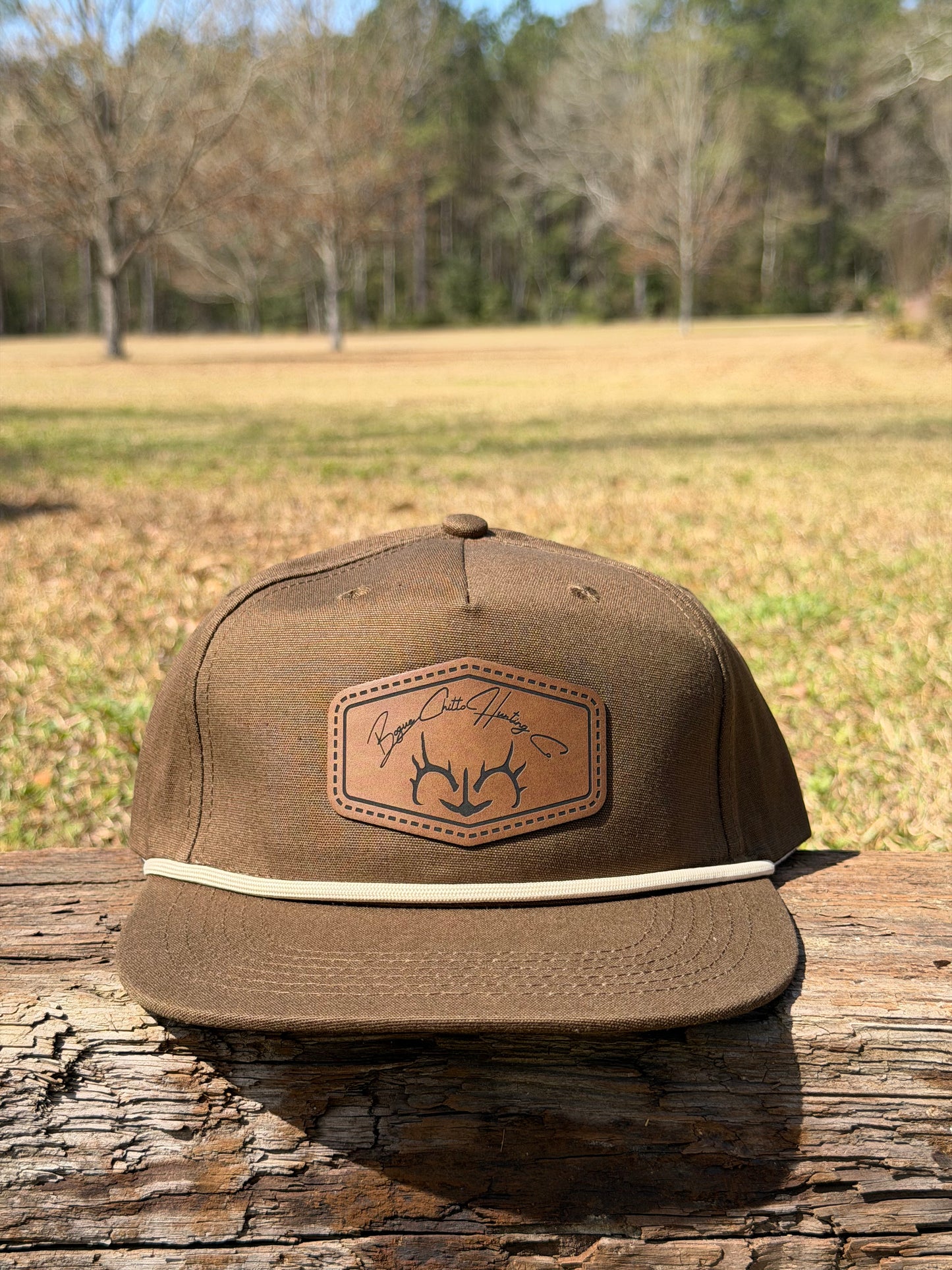 Brown and Cream: BCHC Leather Patch