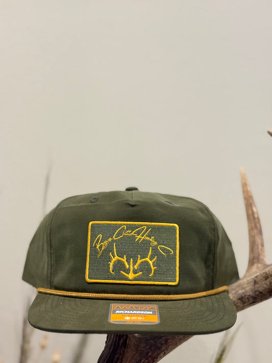 BCHC Green and Gold Embroidered Patch on Richardson Rope Hat